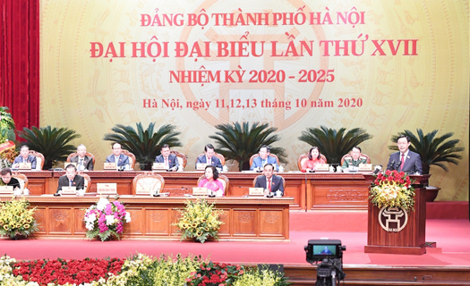 Khai mạc trọng thể Đại hội đại biểu Đảng bộ Thành phố Hà Nội